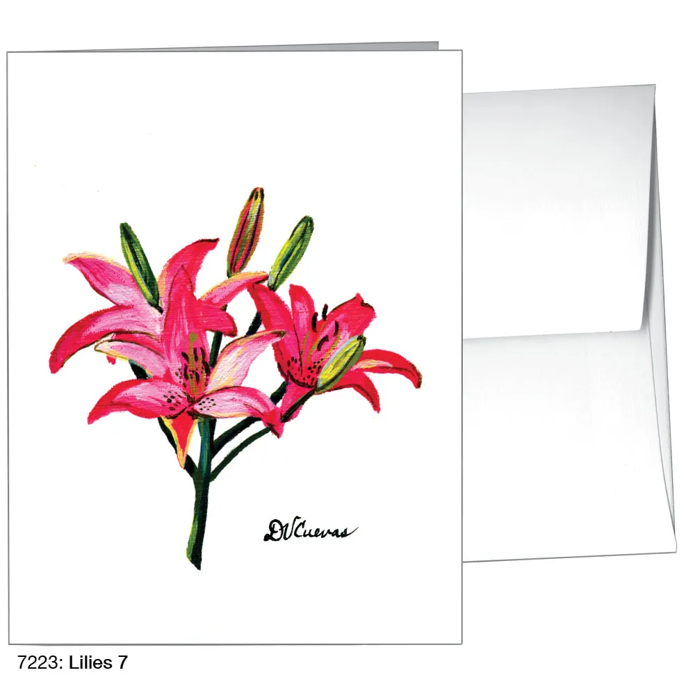 Lilies 7, Greeting Card (7223)