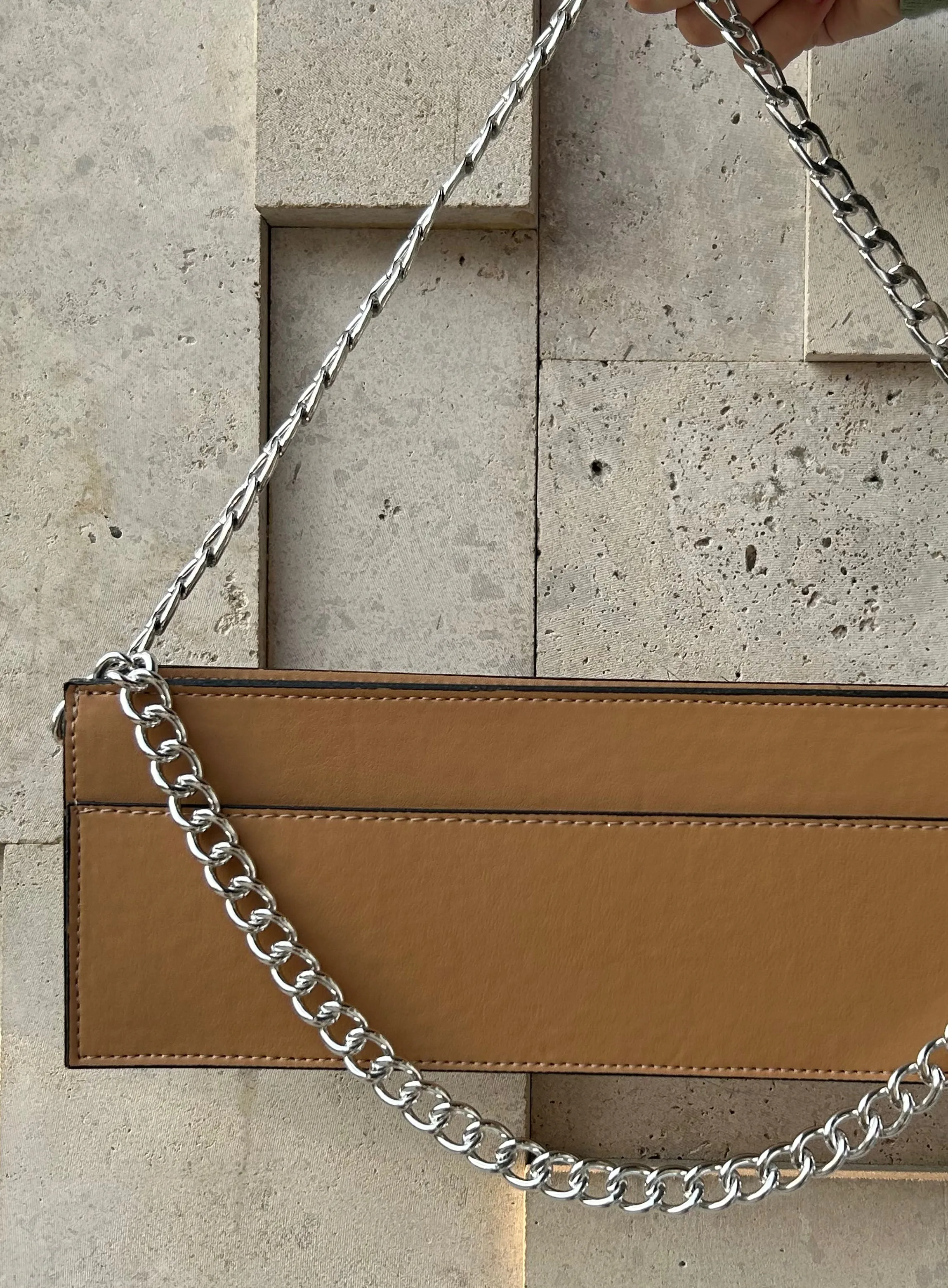 Long leather bag