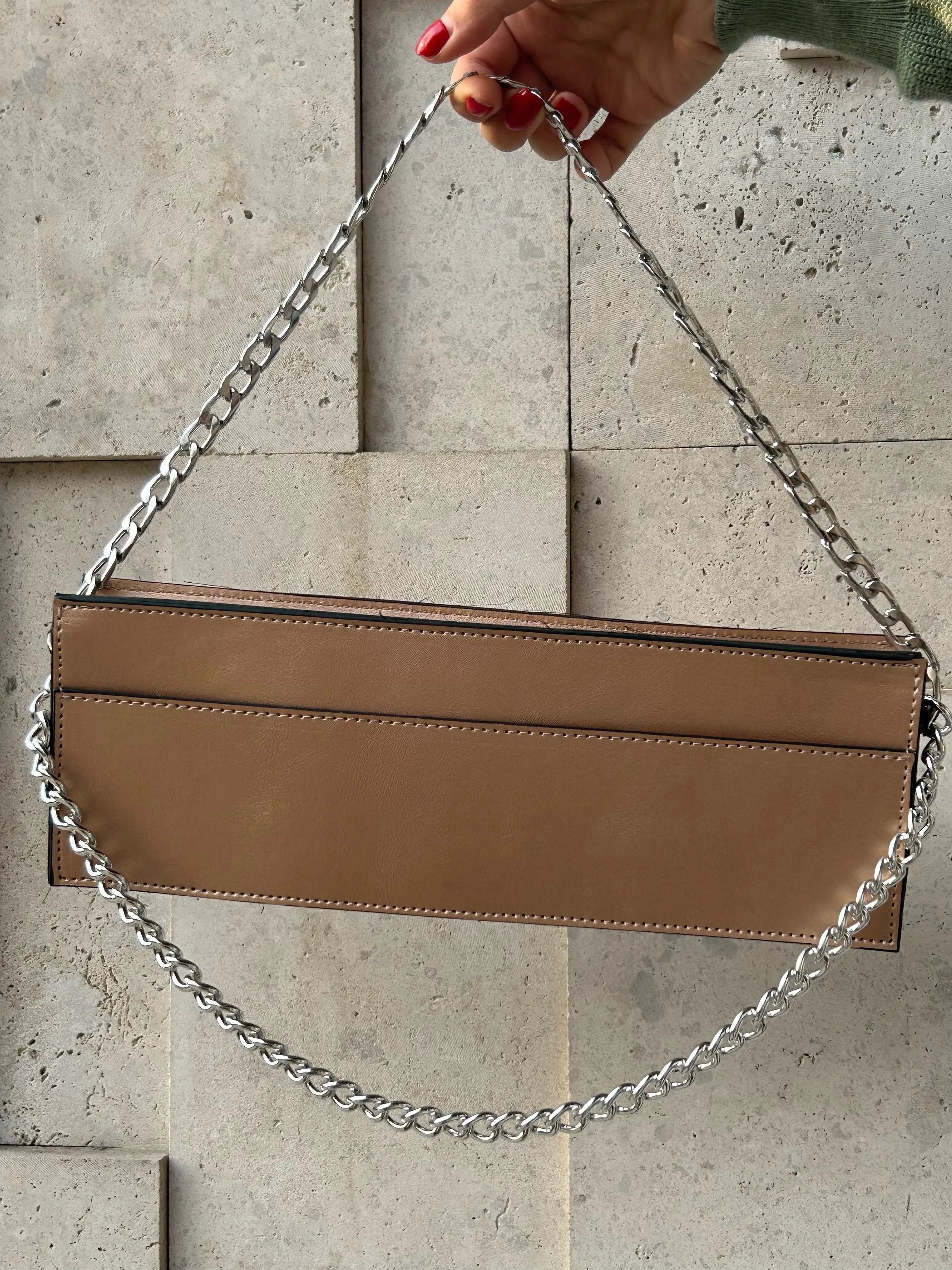 Long leather bag