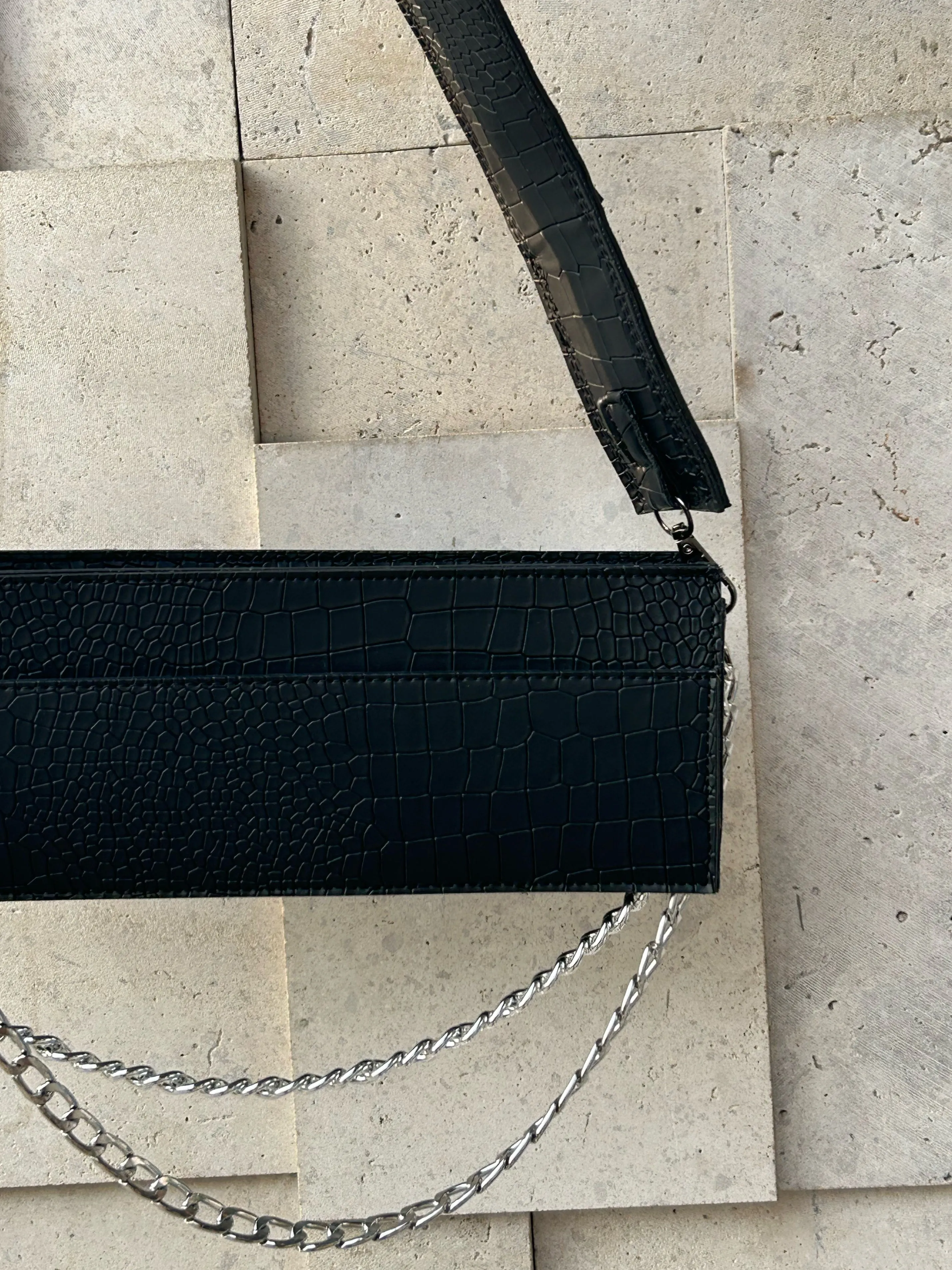 Long leather bag