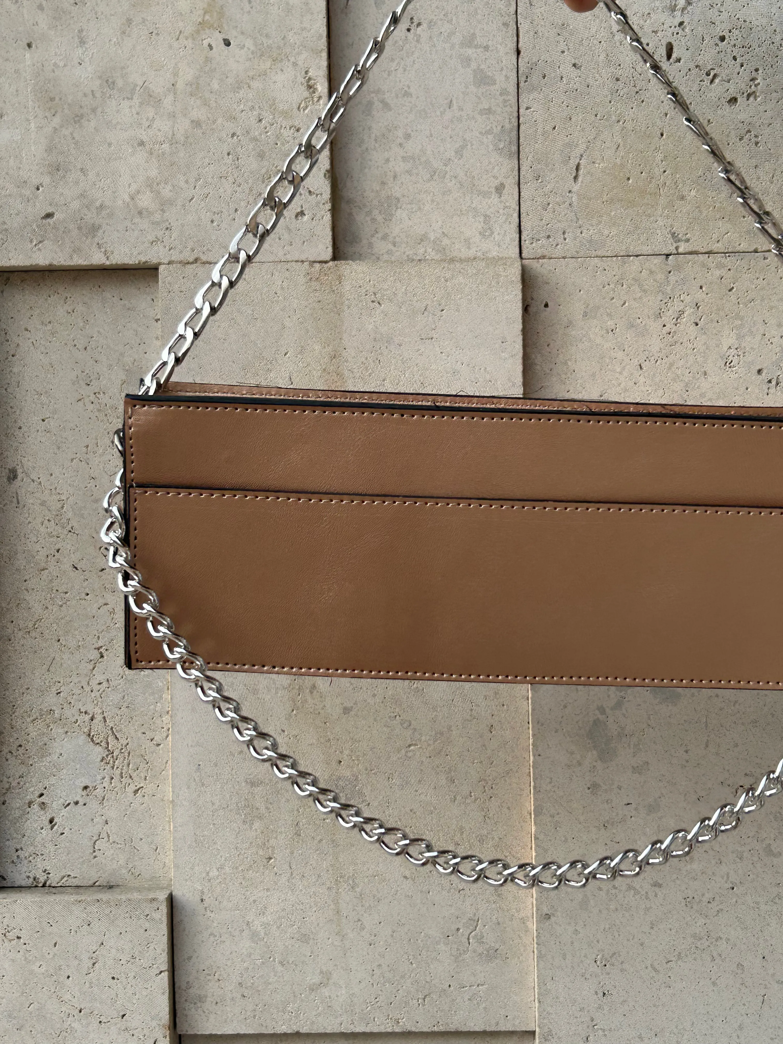 Long leather bag
