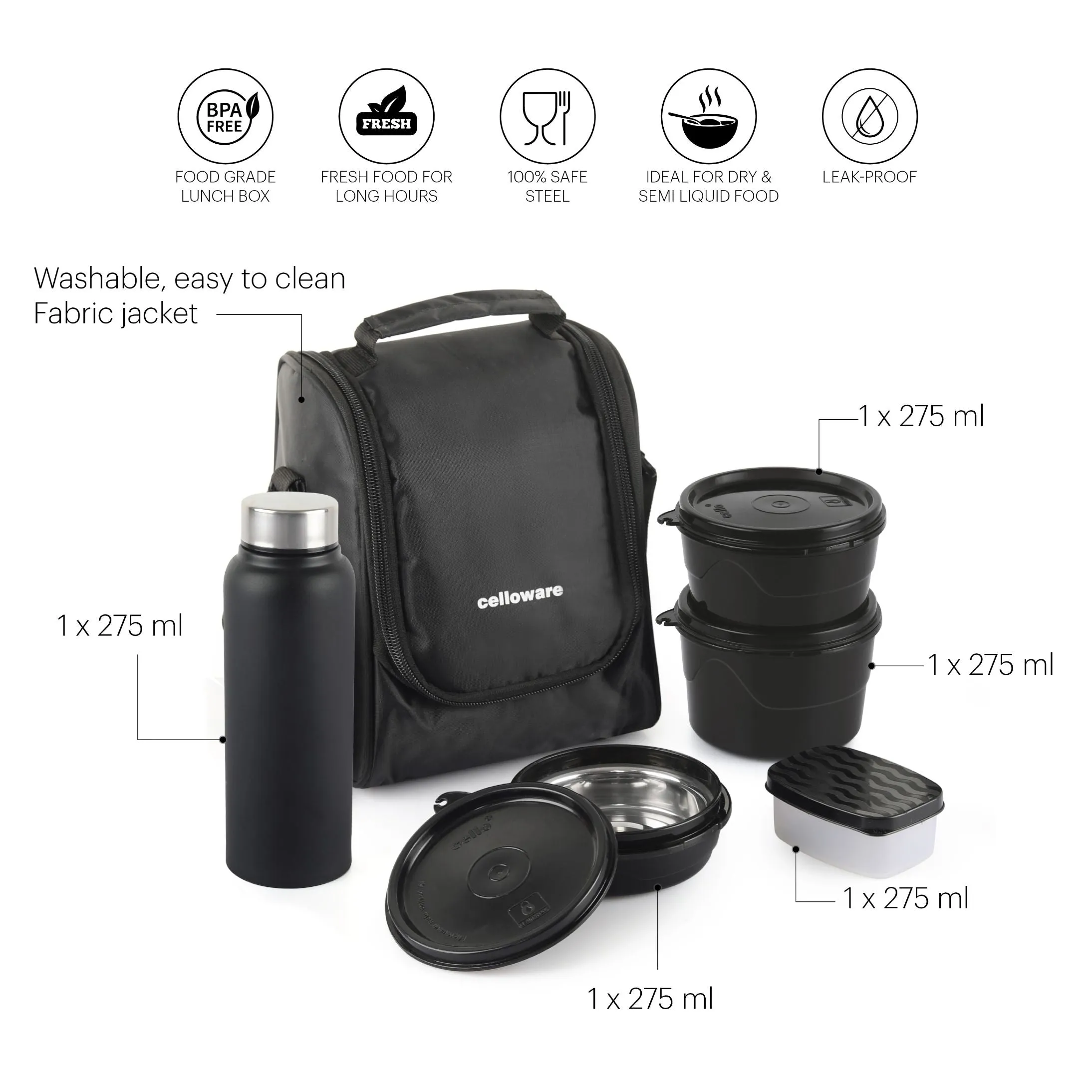 MF All in One Lunch Box with Fabric Bag