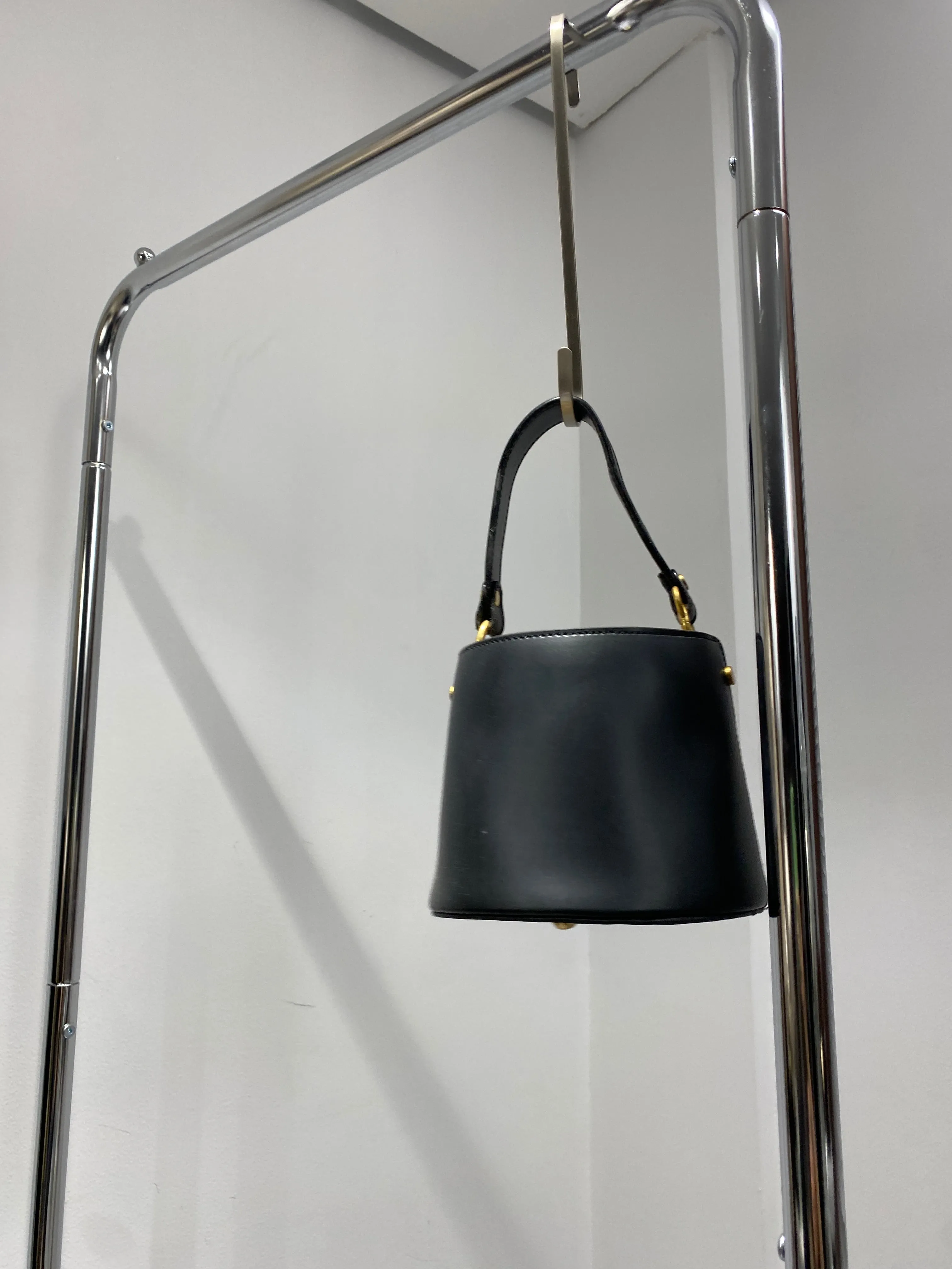 Mini Leather Bucket Bag