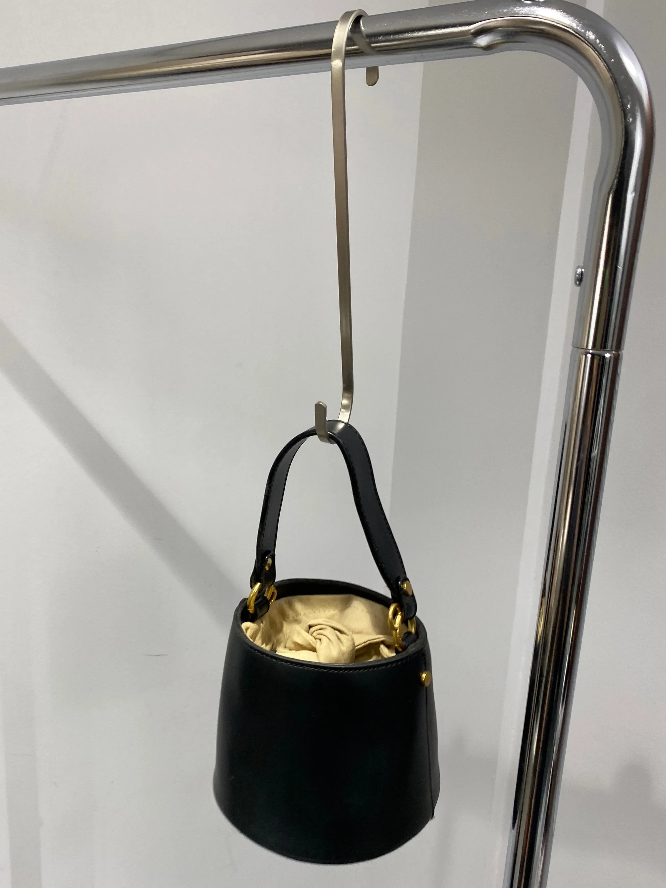 Mini Leather Bucket Bag