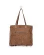 Multi Patch Cowhide Tote Bag
