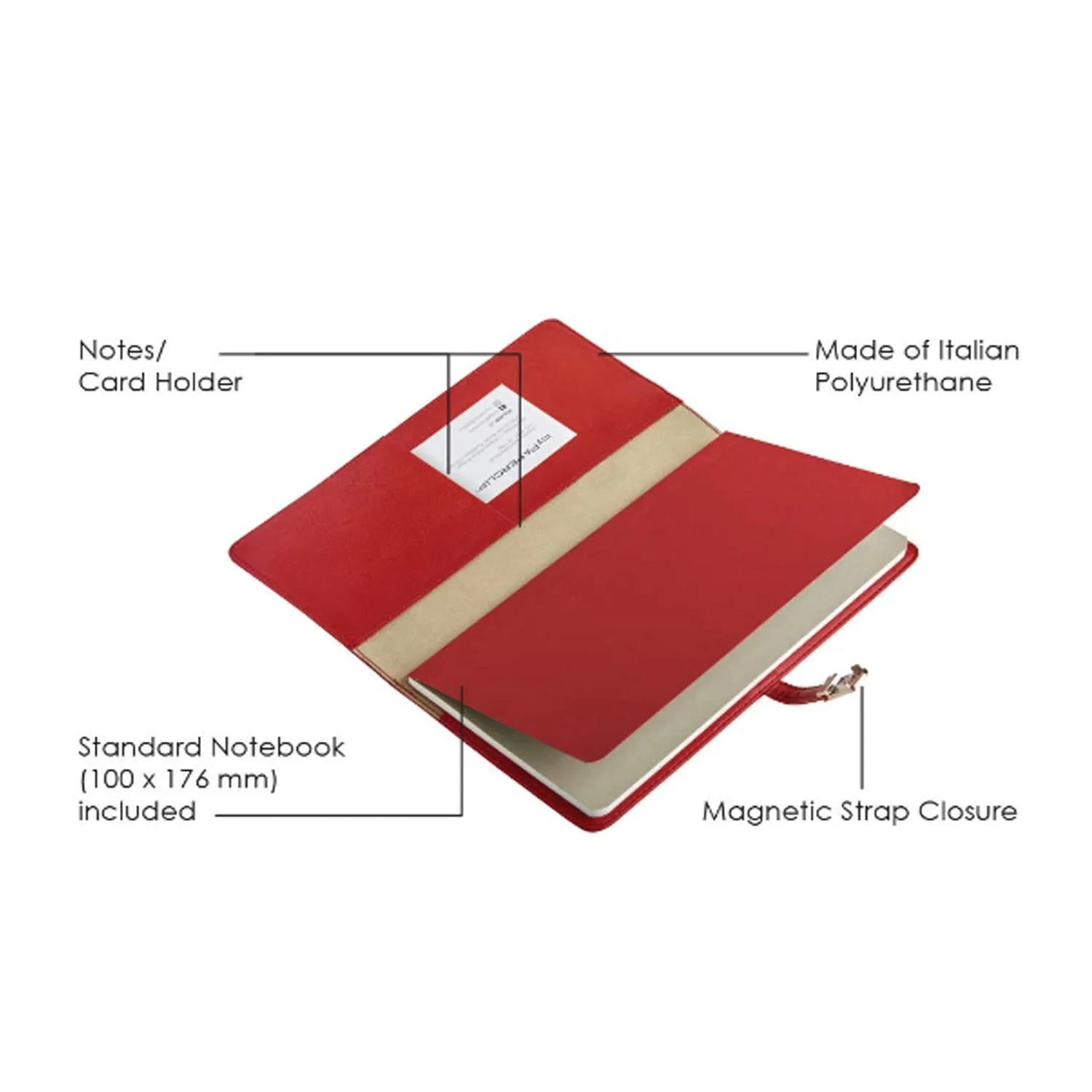 myPAPERCLIP Personal Organizer - Red - Medium
