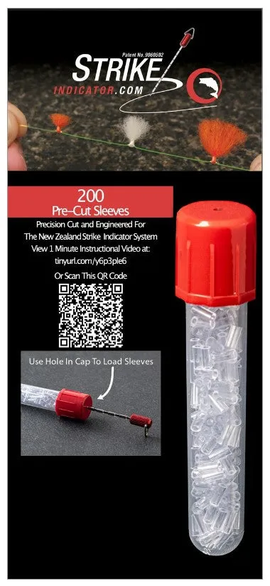 NZ Strike Indicator Pre-Cut Sleeves & Vial