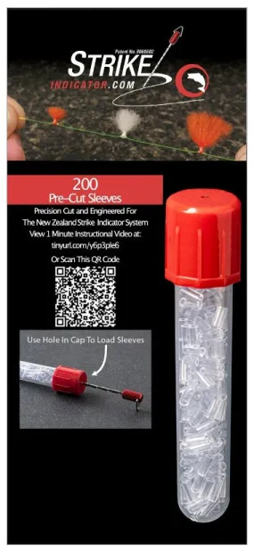 NZ Strike Indicator Pre-Cut Sleeves & Vial
