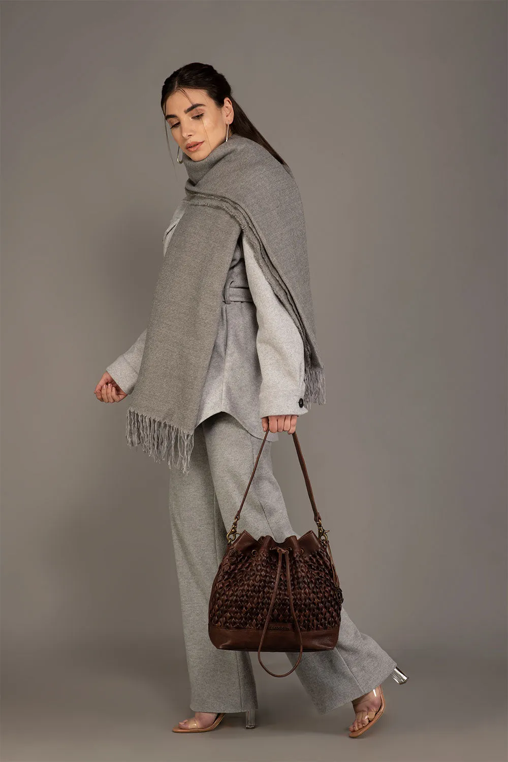 Orleans Padded Weave Bucket Bag