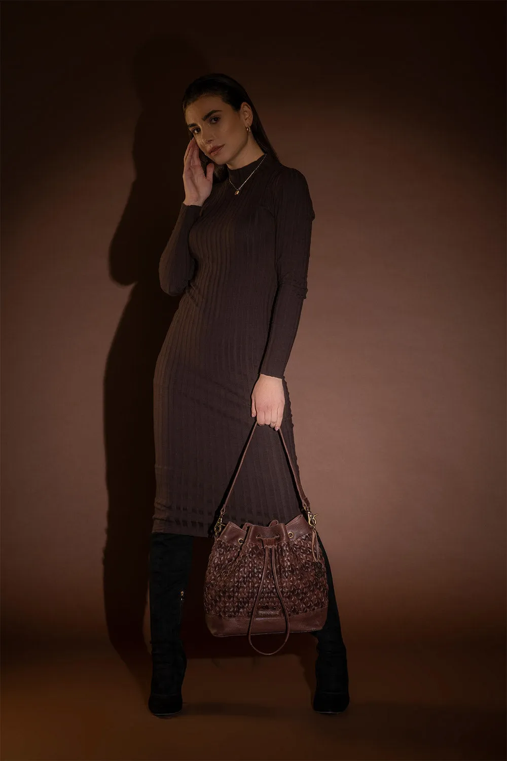 Orleans Padded Weave Bucket Bag