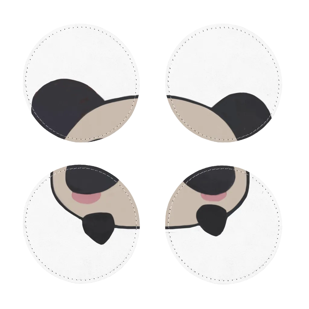 Panda Sublimation Coasters Pack of Four