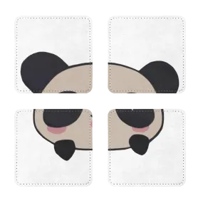 Panda Sublimation Coasters Pack of Four