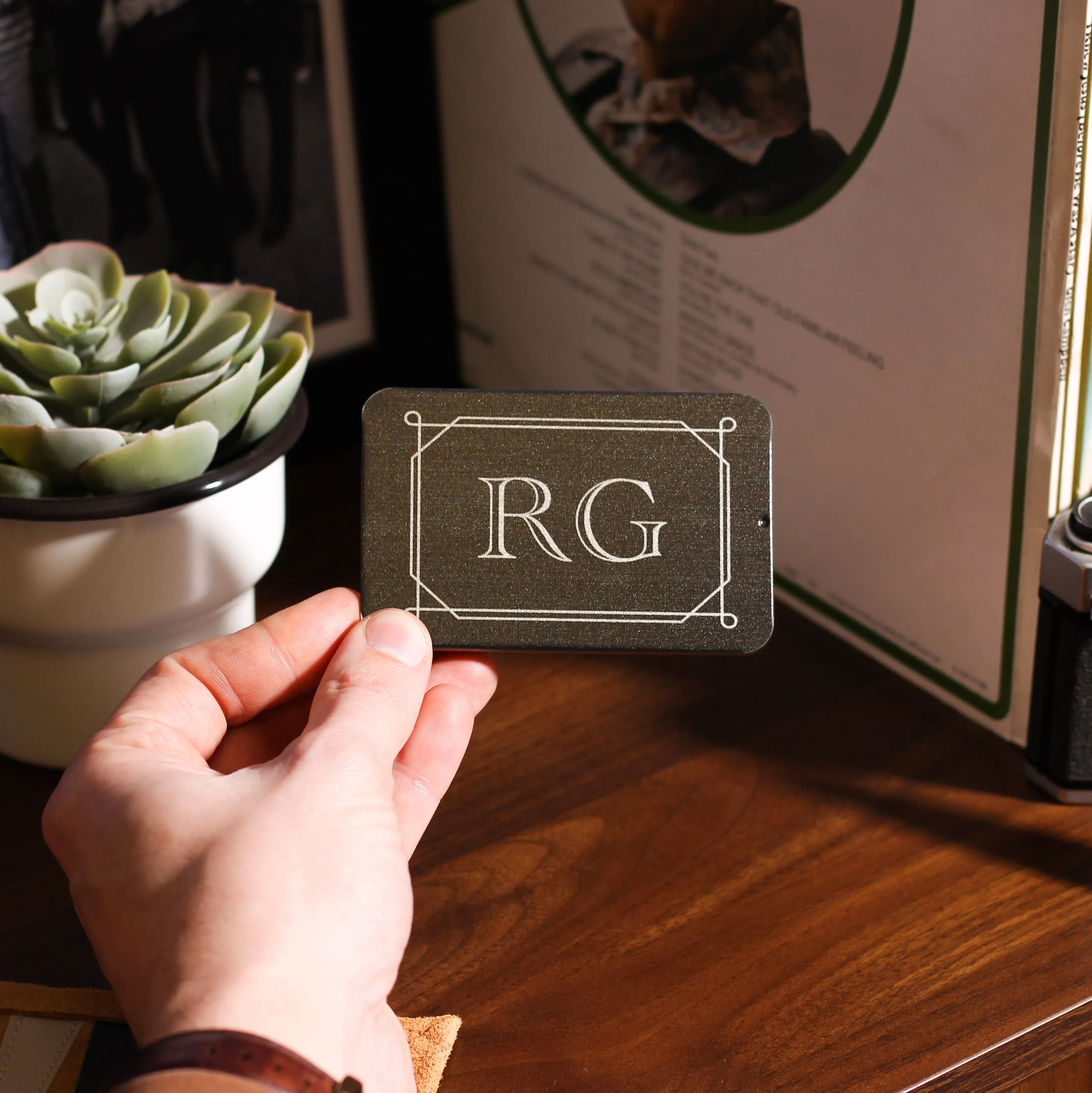Personalised Initials Golf Divot Multi Tool And Golf Marker Tin Gift For Dad