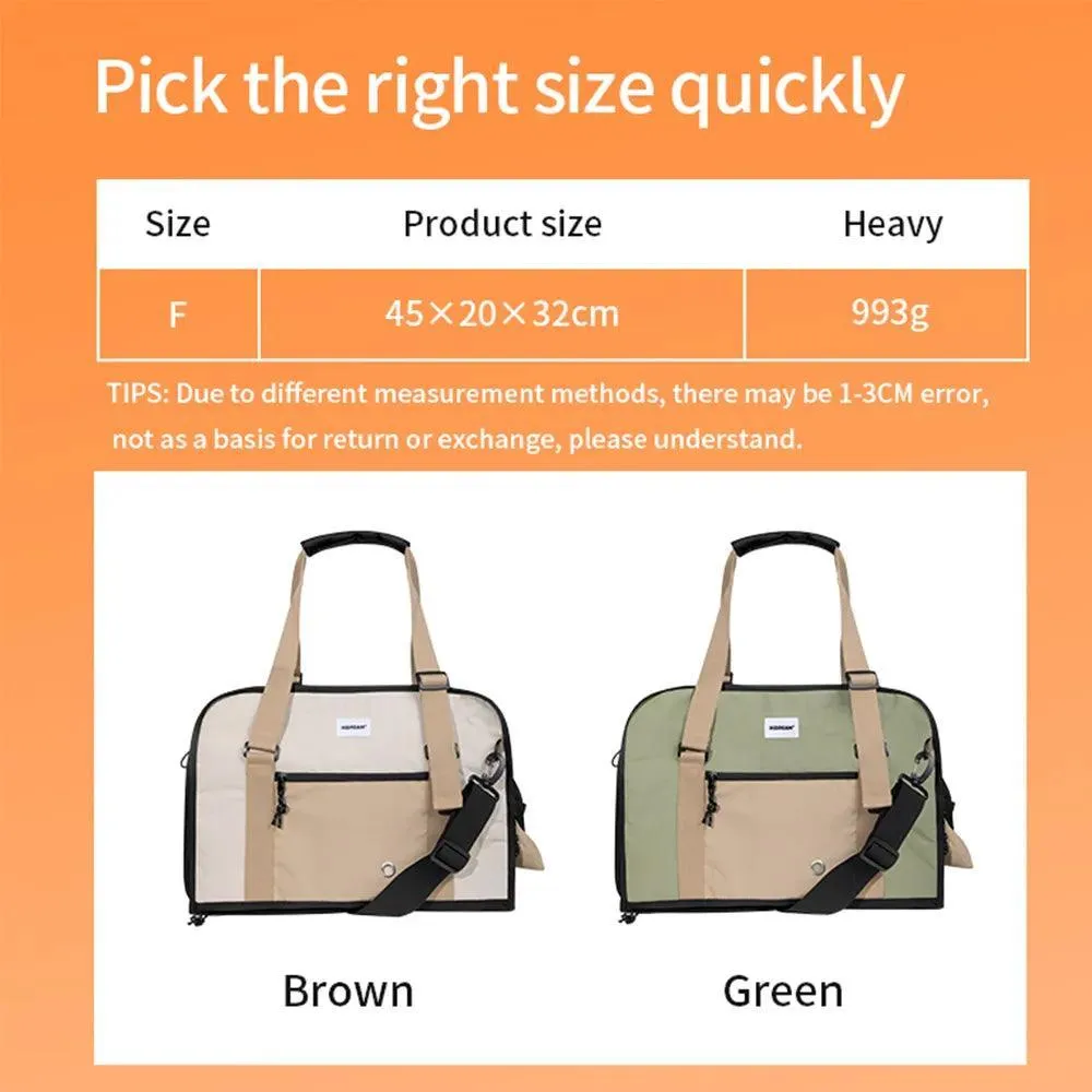 Pet Travel Carrier: Secure Zippers, Lightweight & Durable Solution