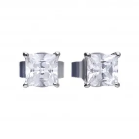 Princess Cut Cubic Zirconia Stud Earrings E5902