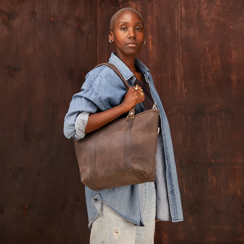 Pull-up Leather Everlyne Tote