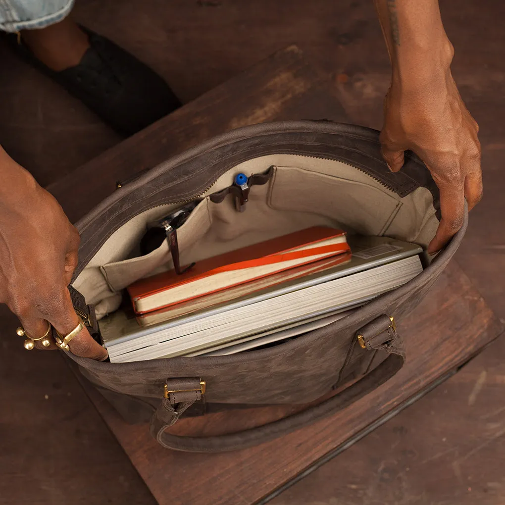 Pull-up Leather Everlyne Tote
