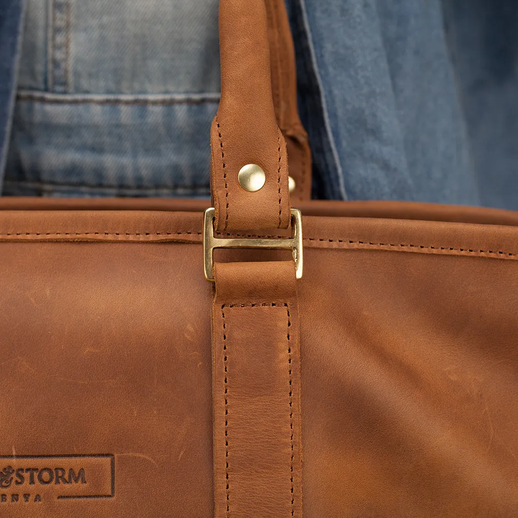 Pull-up Leather Everlyne Tote