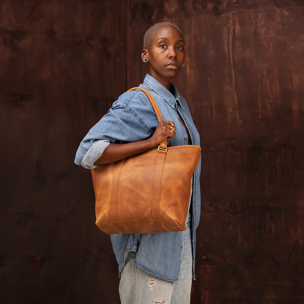 Pull-up Leather Everlyne Tote