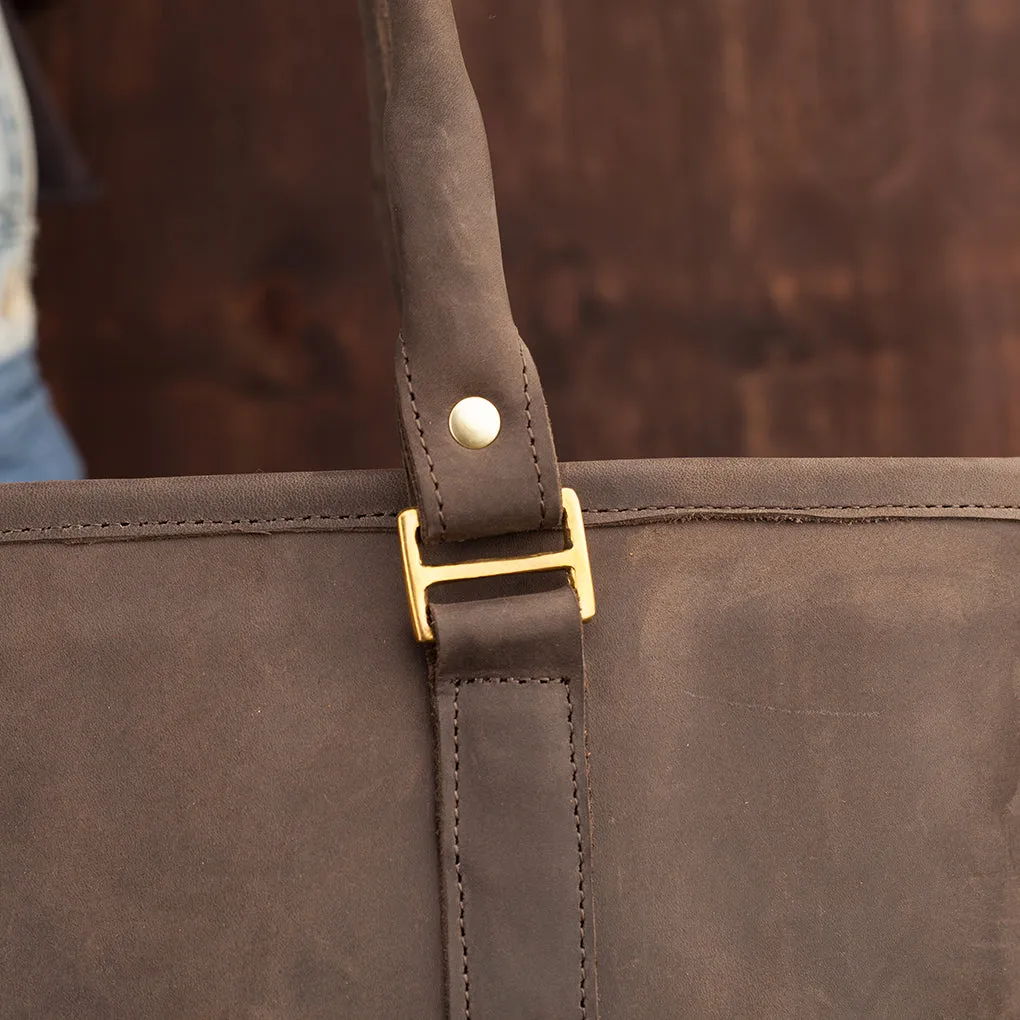 Pull-up Leather Everlyne Tote