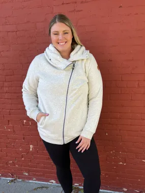 Quinn Oatmeal Zip Up