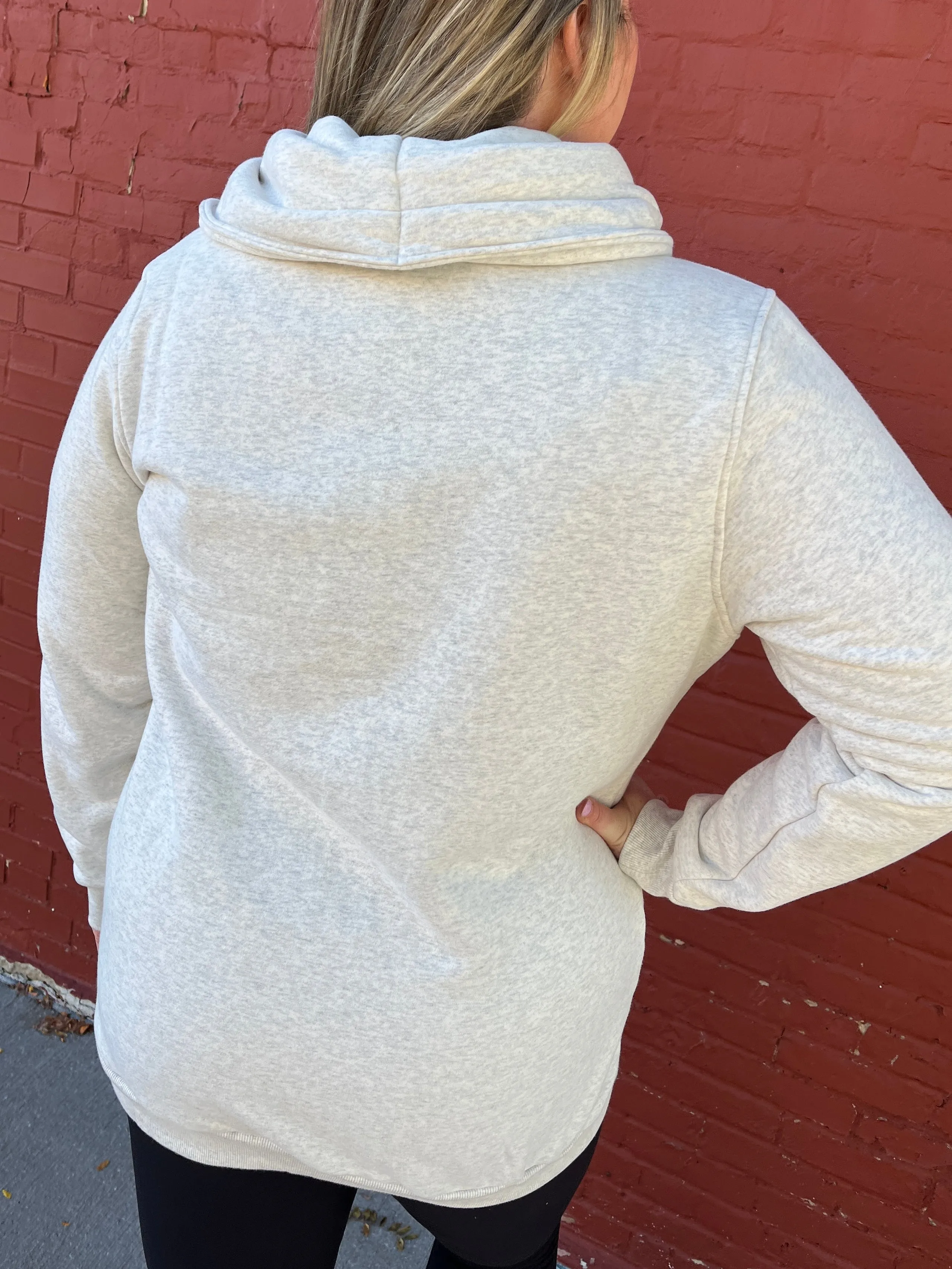 Quinn Oatmeal Zip Up