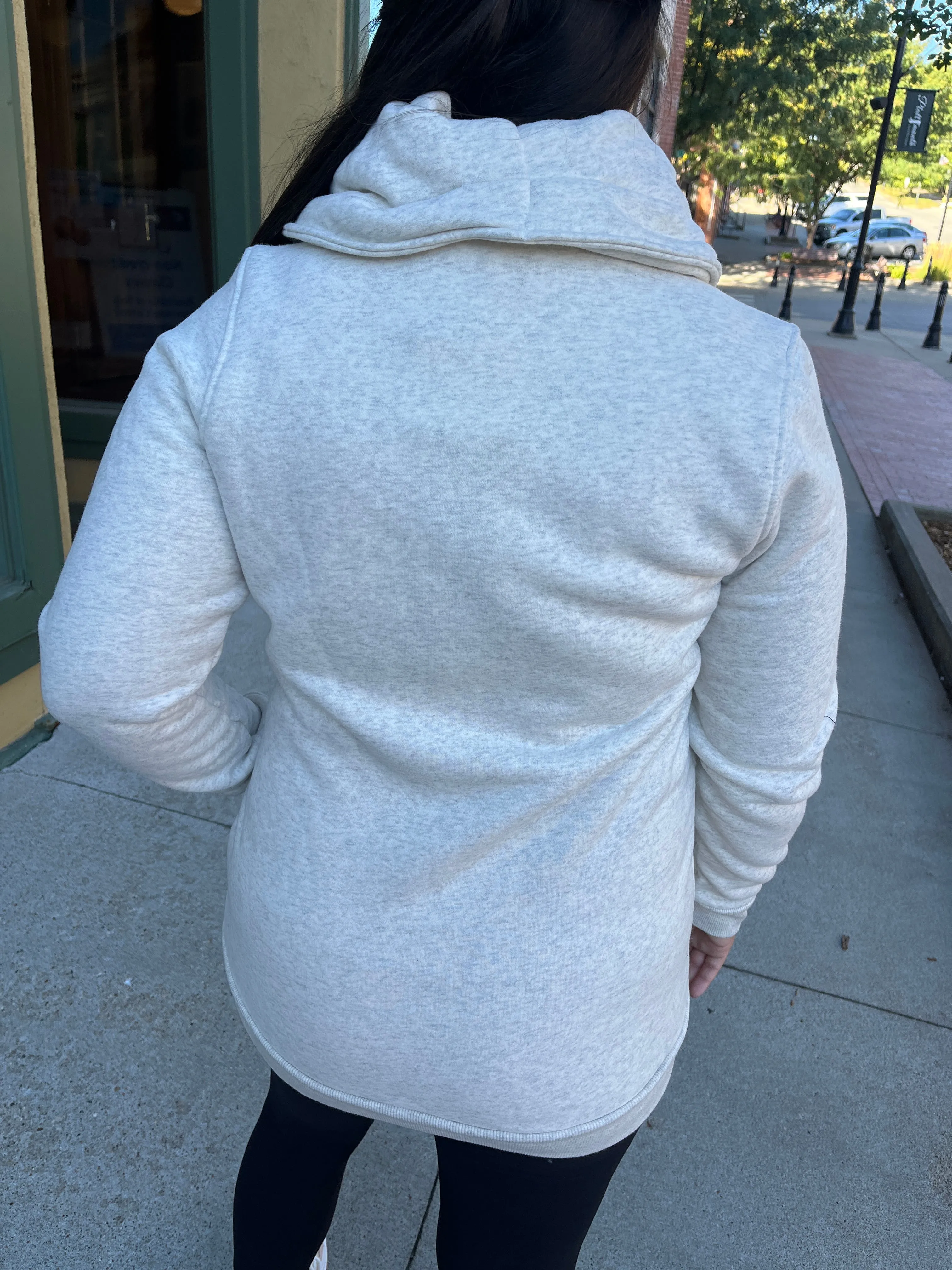 Quinn Oatmeal Zip Up