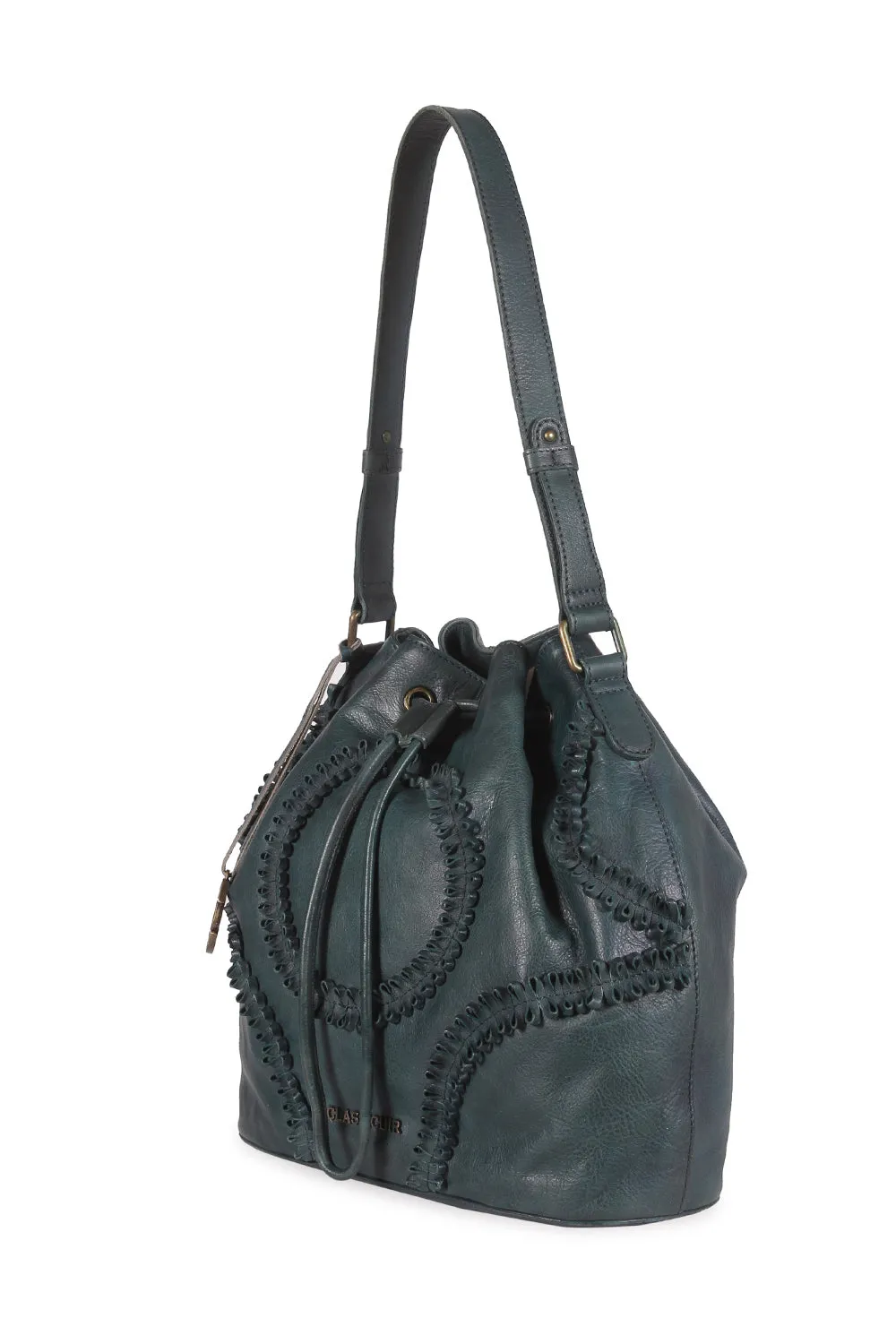 Rennes Leather Coiled Bucket Bag