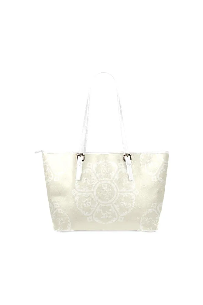 Sanskrit Leather Tote Bag/Small