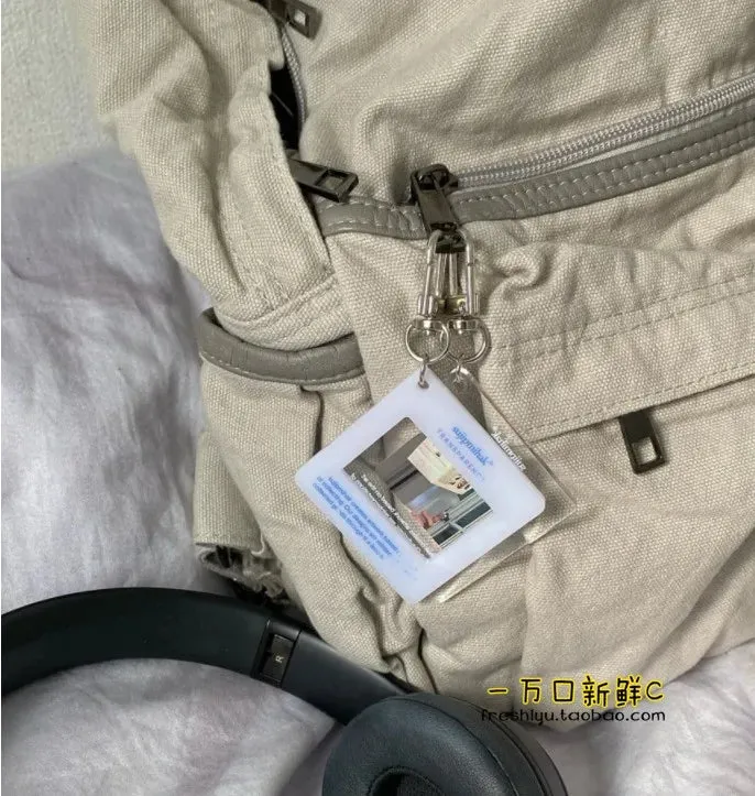 TAVIMART  -  Vintage Backpack for Women Preppy Style Canvas Women Rucksack Zipper Casual Medium-Capacity European-American Style Female Bag
