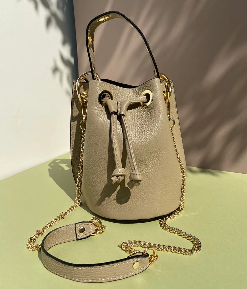The Leather Bucket Bag