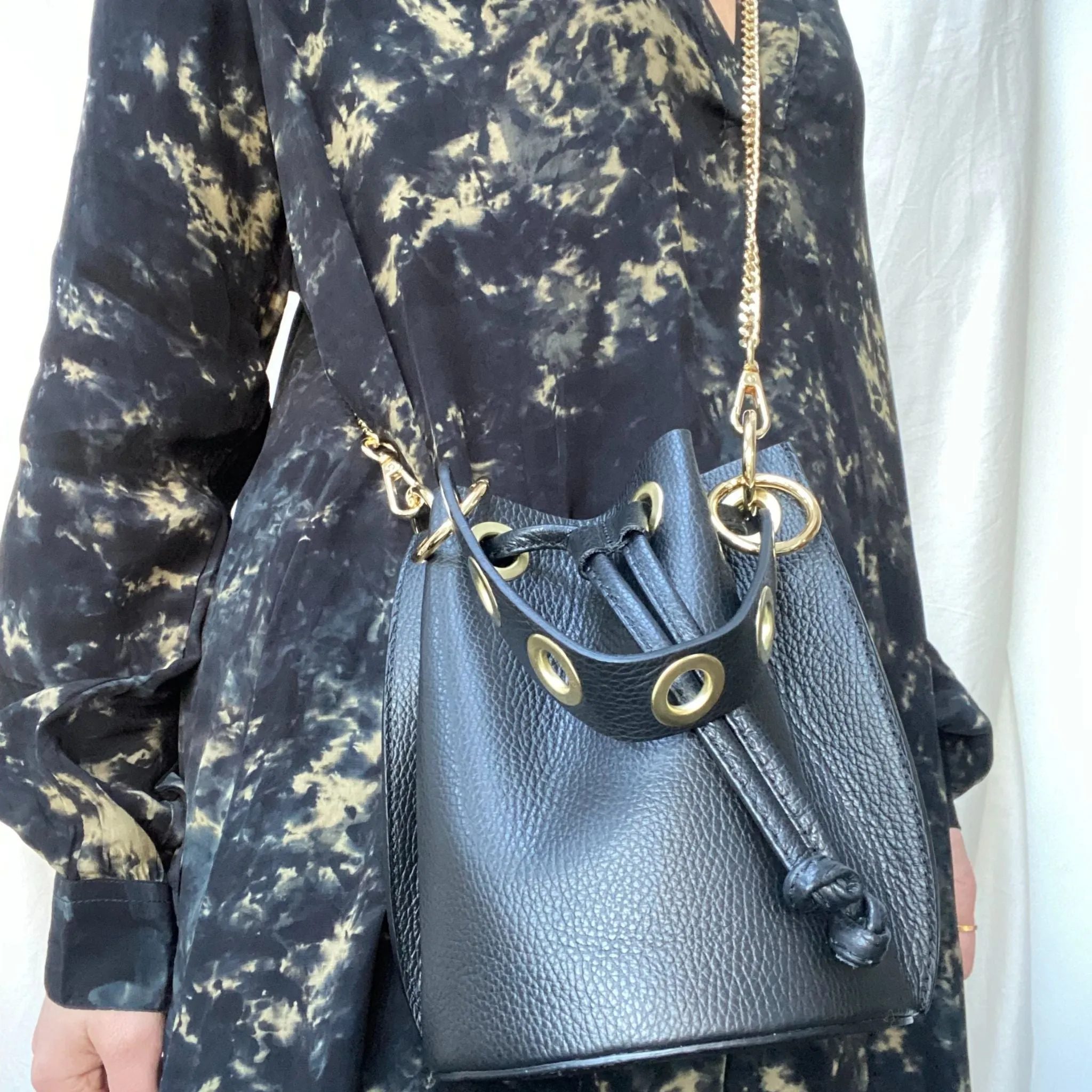 The Leather Bucket Bag