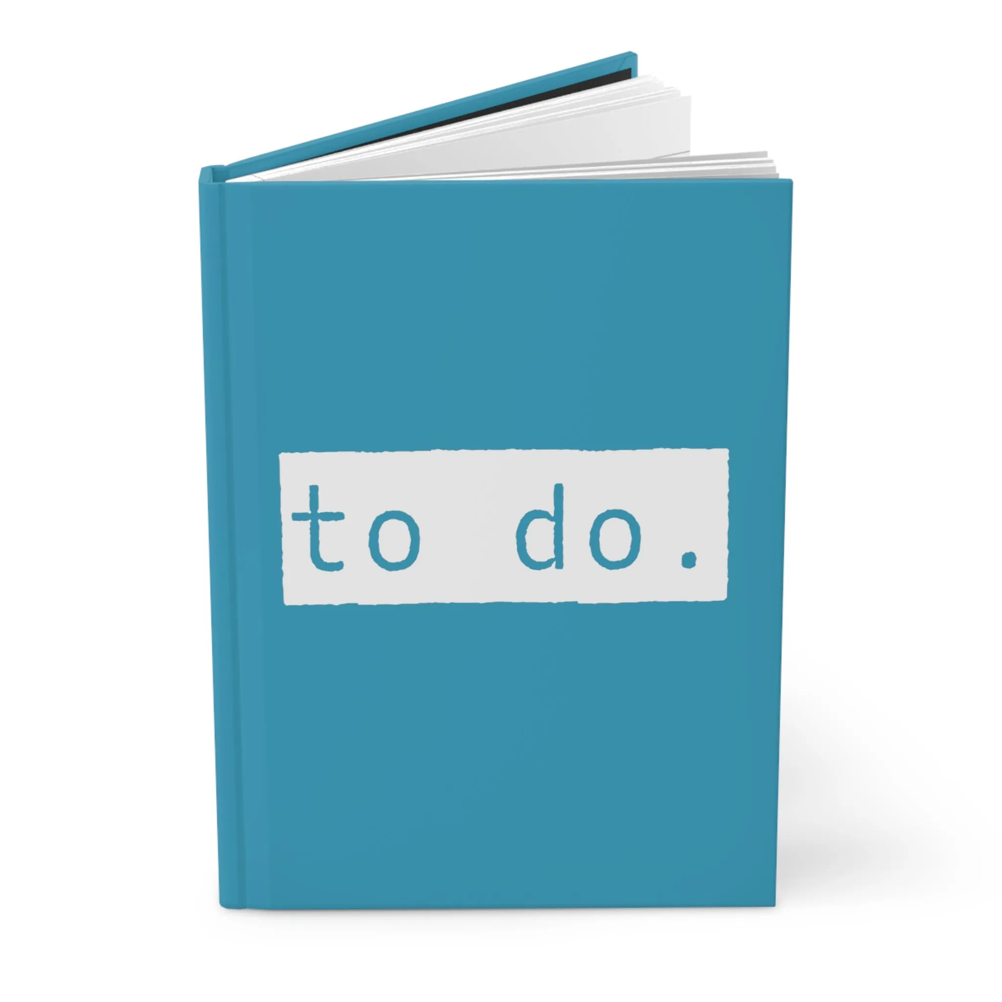 To Do List Blue Matte Hardcover Journal | Blank Book for Ideas and Planning | Lined Notebook Diary Log