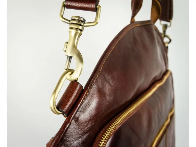 Travels with Charley - Leather Garment Bag