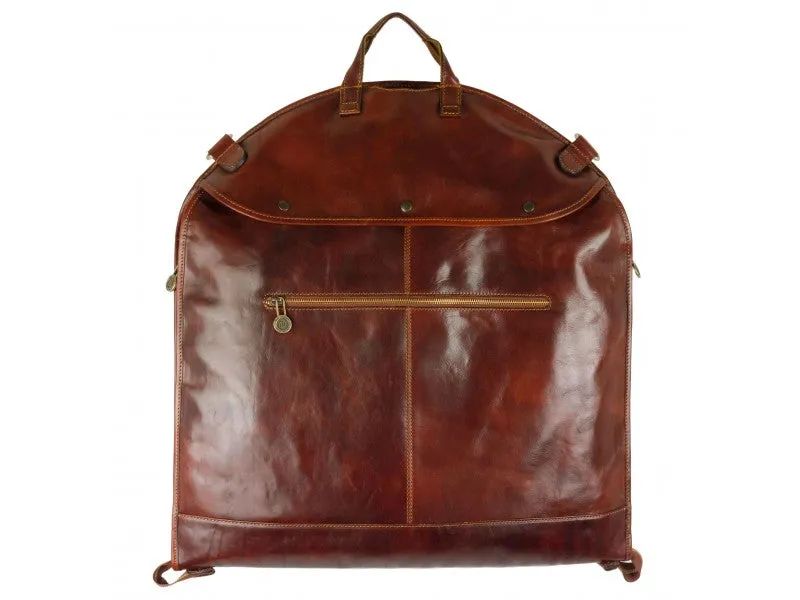Travels with Charley - Leather Garment Bag