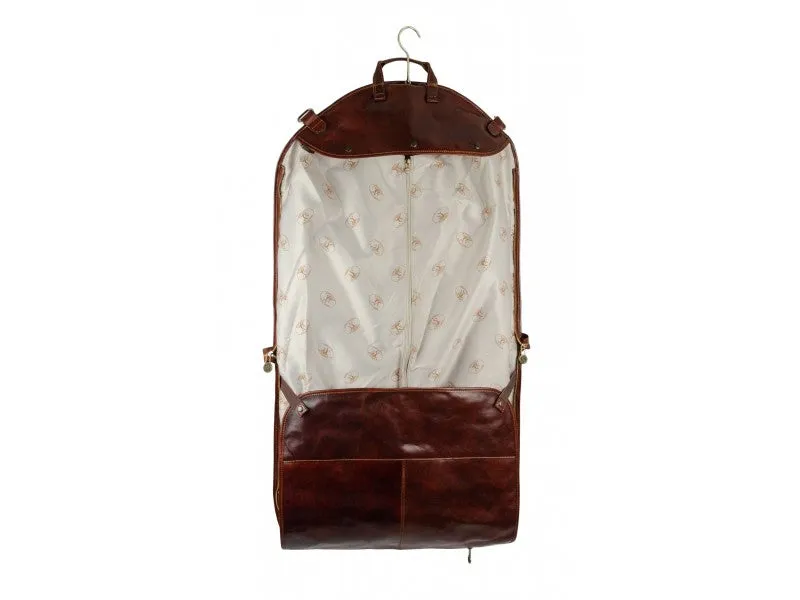 Travels with Charley - Leather Garment Bag