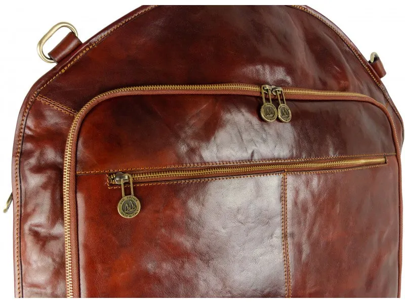 Travels with Charley - Leather Garment Bag