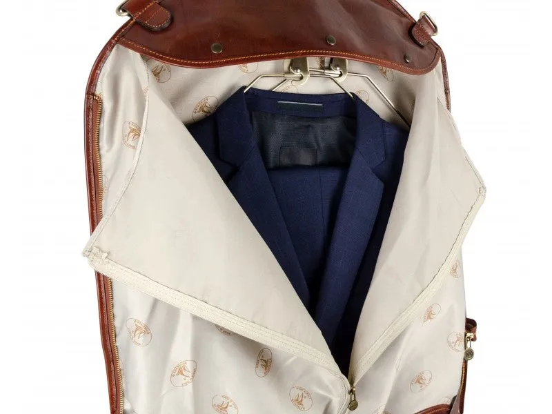 Travels with Charley - Leather Garment Bag