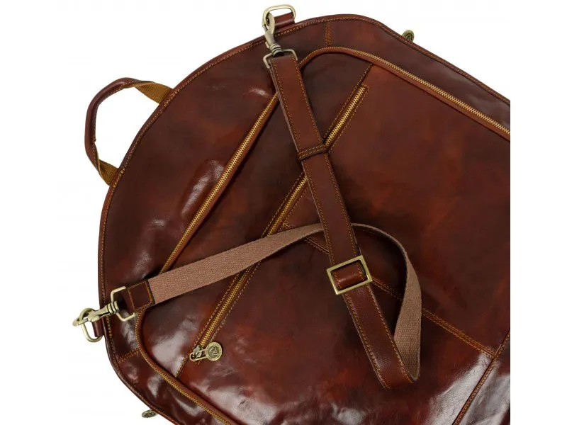 Travels with Charley - Leather Garment Bag