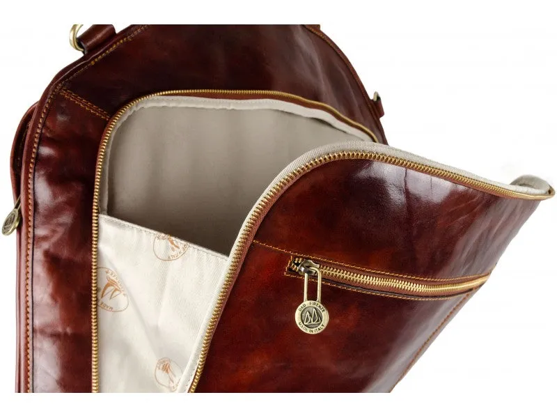 Travels with Charley - Leather Garment Bag