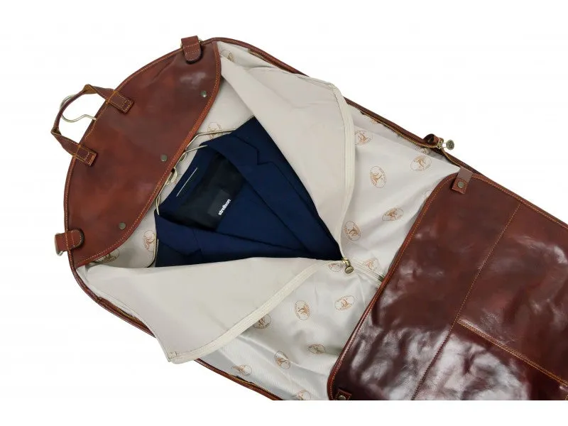 Travels with Charley - Leather Garment Bag
