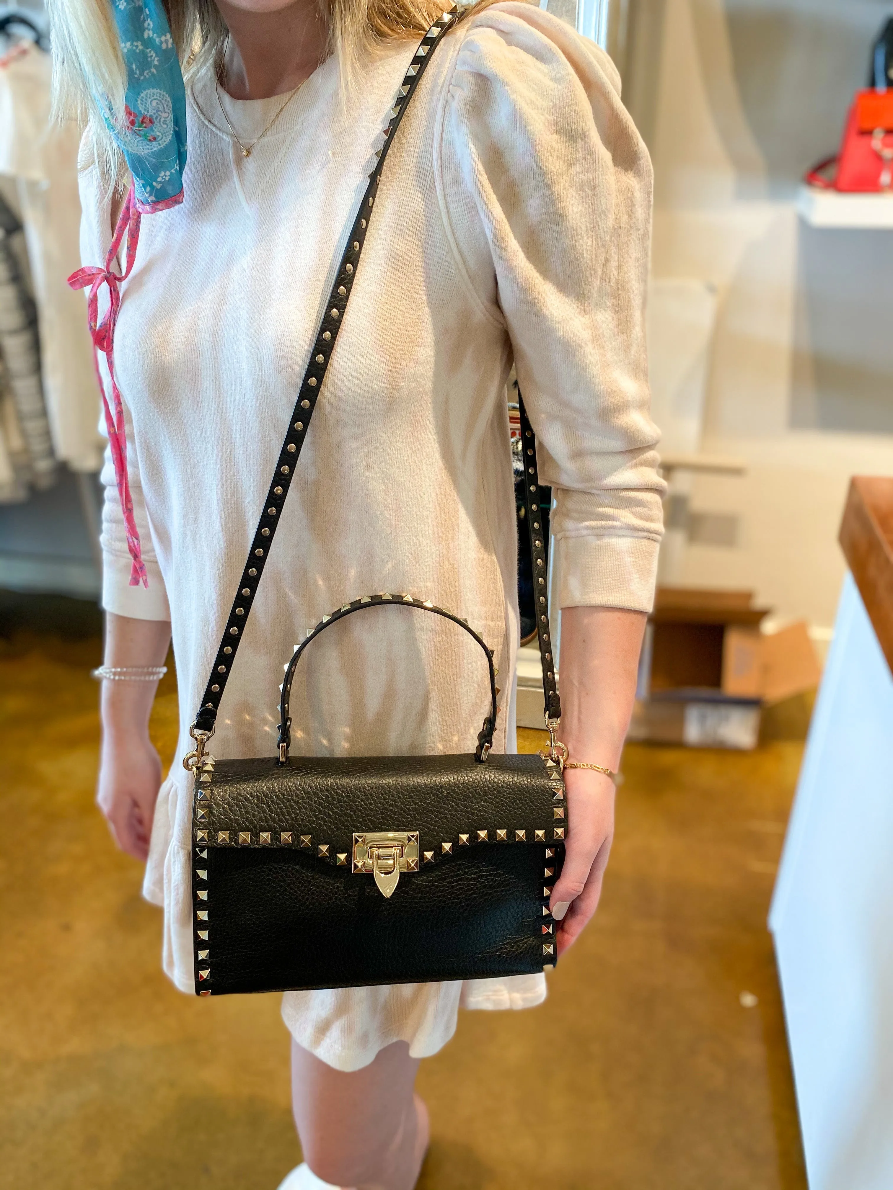 Valentino Rockstud Single Handle Bag