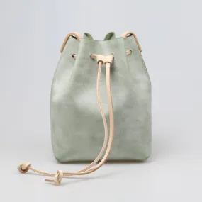 Wax Leather Bucket Bag Womens Crossbody Bags Shoulder Bag for Women