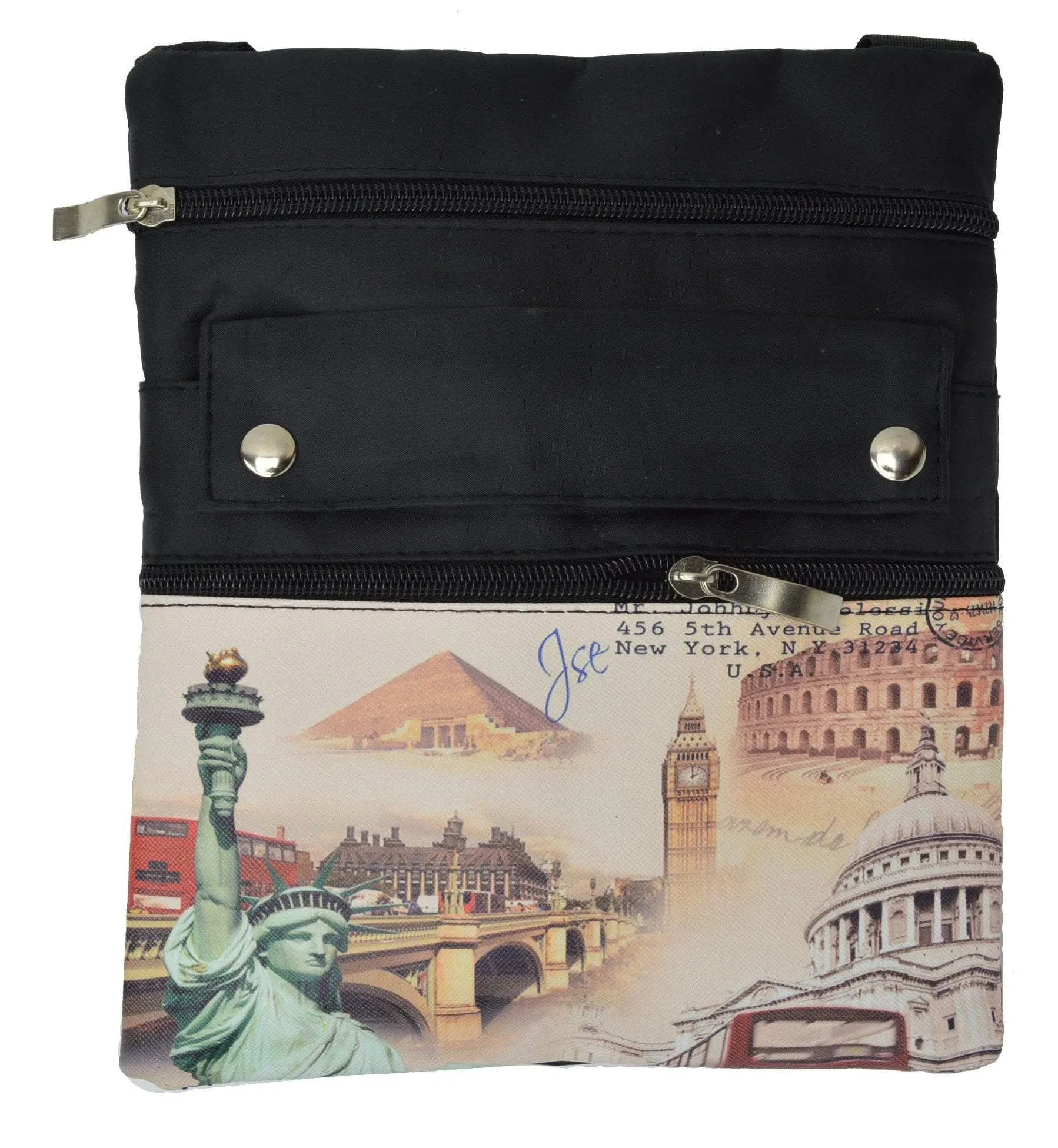 Women's Designer Crossbody Handbag with Art Prints By Marshal