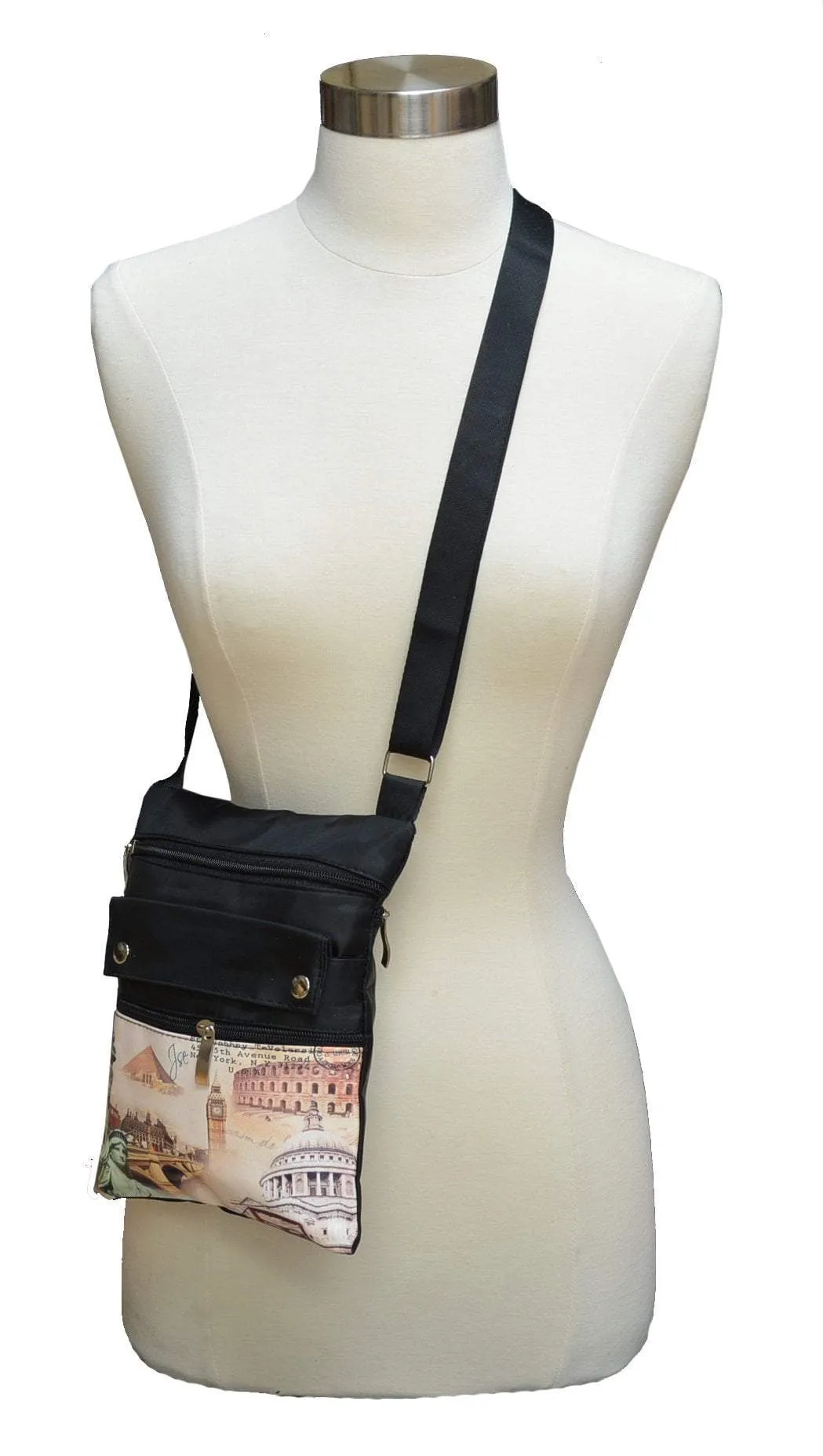 Women's Designer Crossbody Handbag with Art Prints By Marshal